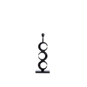 Base de lámpara negra diseño geométrico Light & Living Maan - H. 65 cm