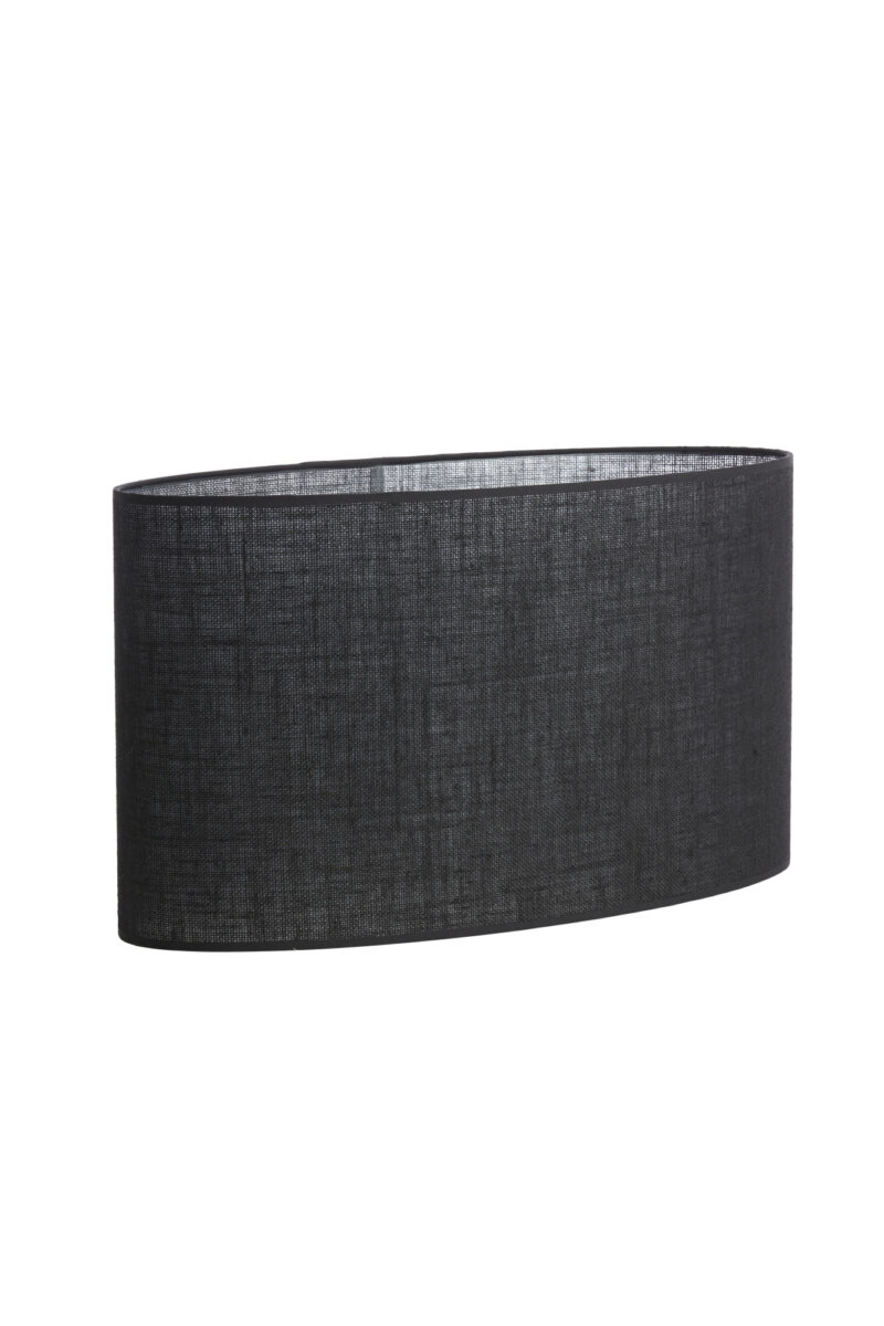 Pantalla de lámpara negra en forma cilíndrica Light & Living Sendai - H. 32 cm - Imagen 3