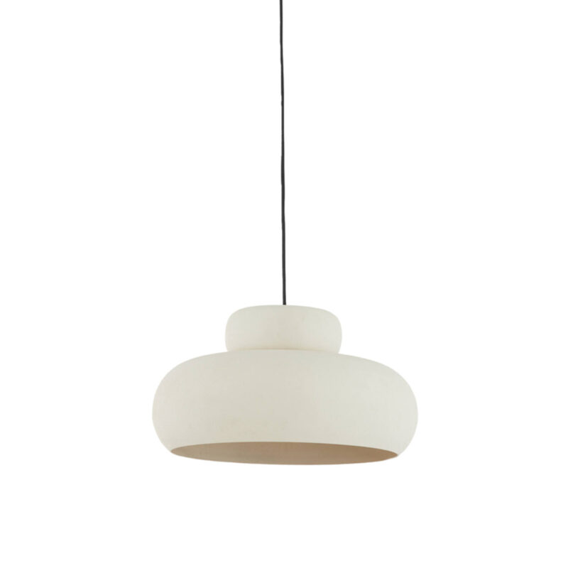 Lámpara moderna blanca de líneas limpias Light & Living Neiva - Ø 39 cm