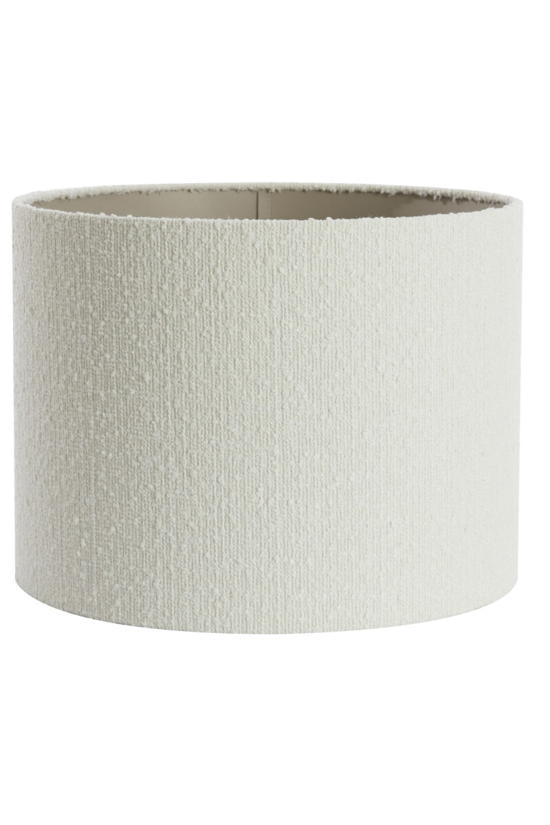 Pantalla de lámpara cilíndrica de tela beige Light & Living Bolero - Ø 50 cm - Imagen 2