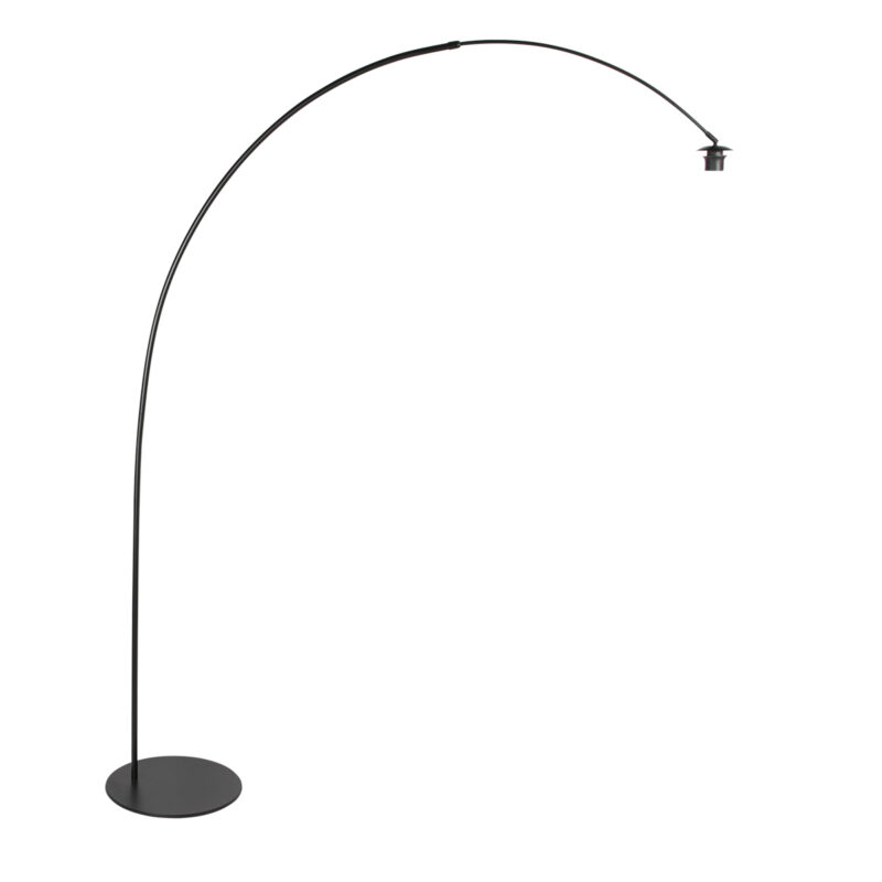 Lámpara minimalista negra con pantalla de tela Anne Lighting Curve - Imagen 6