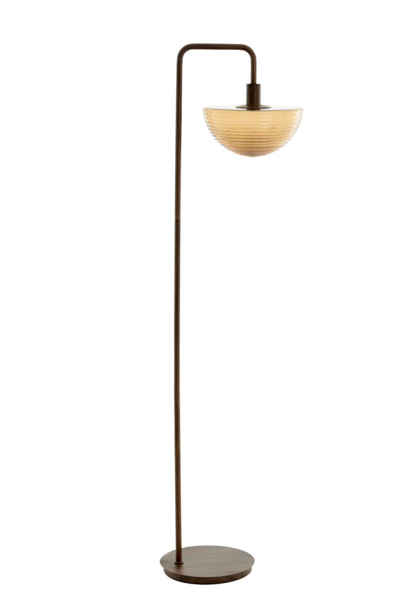 Lámpara de pie vintage con pantalla ámbar Light & Living Baylie - H. 165 cm - Imagen 2