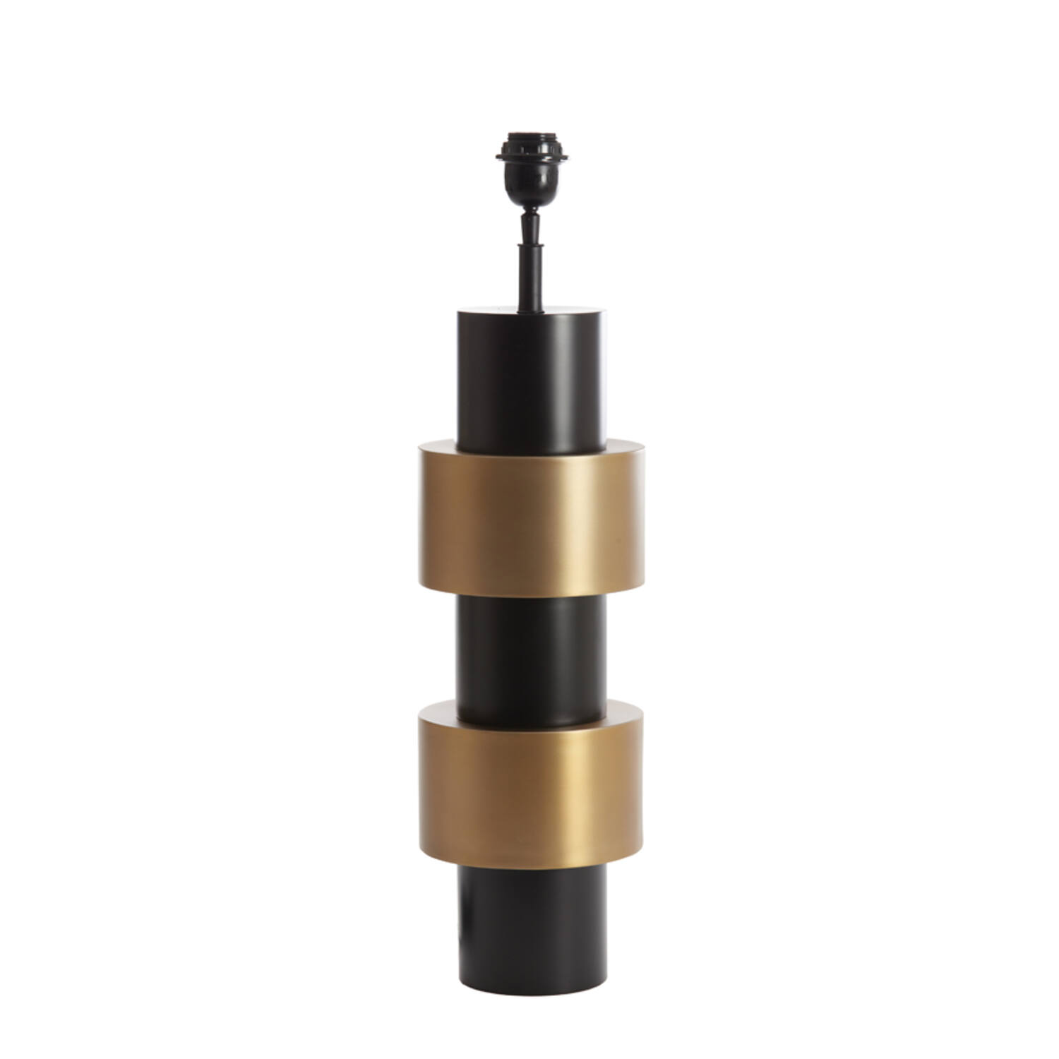 Lámpara de mesa moderna oro-negra Light & Living Nino - H. 65 cm