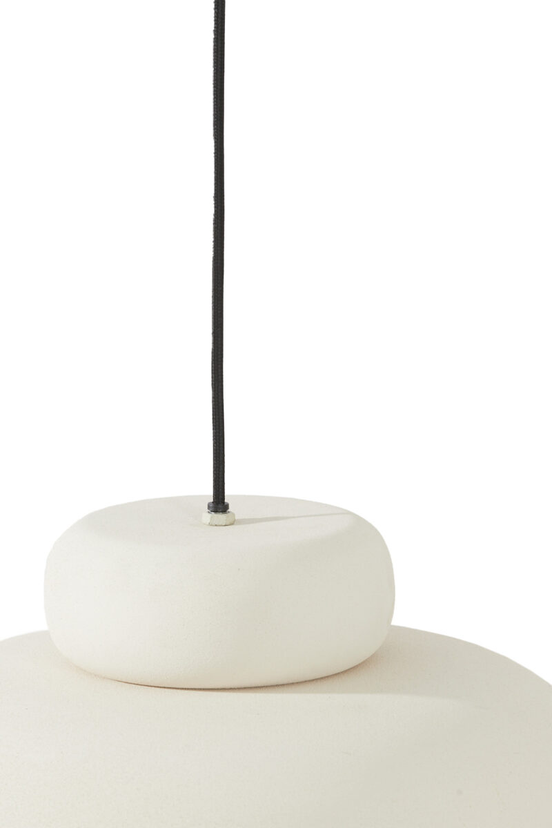 Lámpara moderna blanca de líneas limpias Light & Living Neiva - Ø 39 cm - Imagen 4