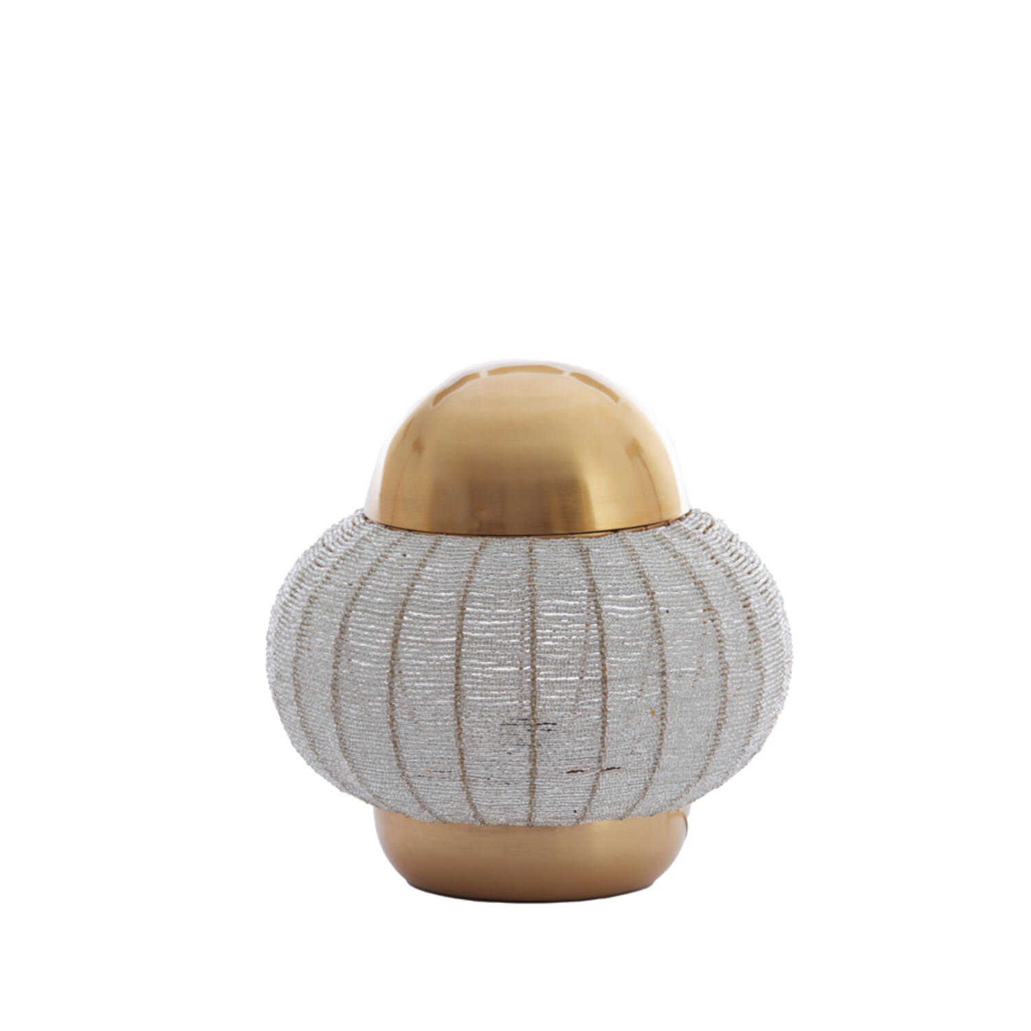 Lámpara dorada con decoración de cuentas Light & Living Cetara - H. 33 cm