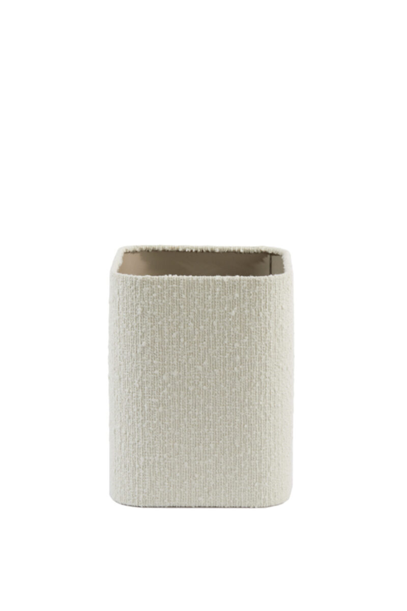 Pantalla de lámpara cuadrada en color crema Light & Living Bolero - H. 26 cm - Imagen 2
