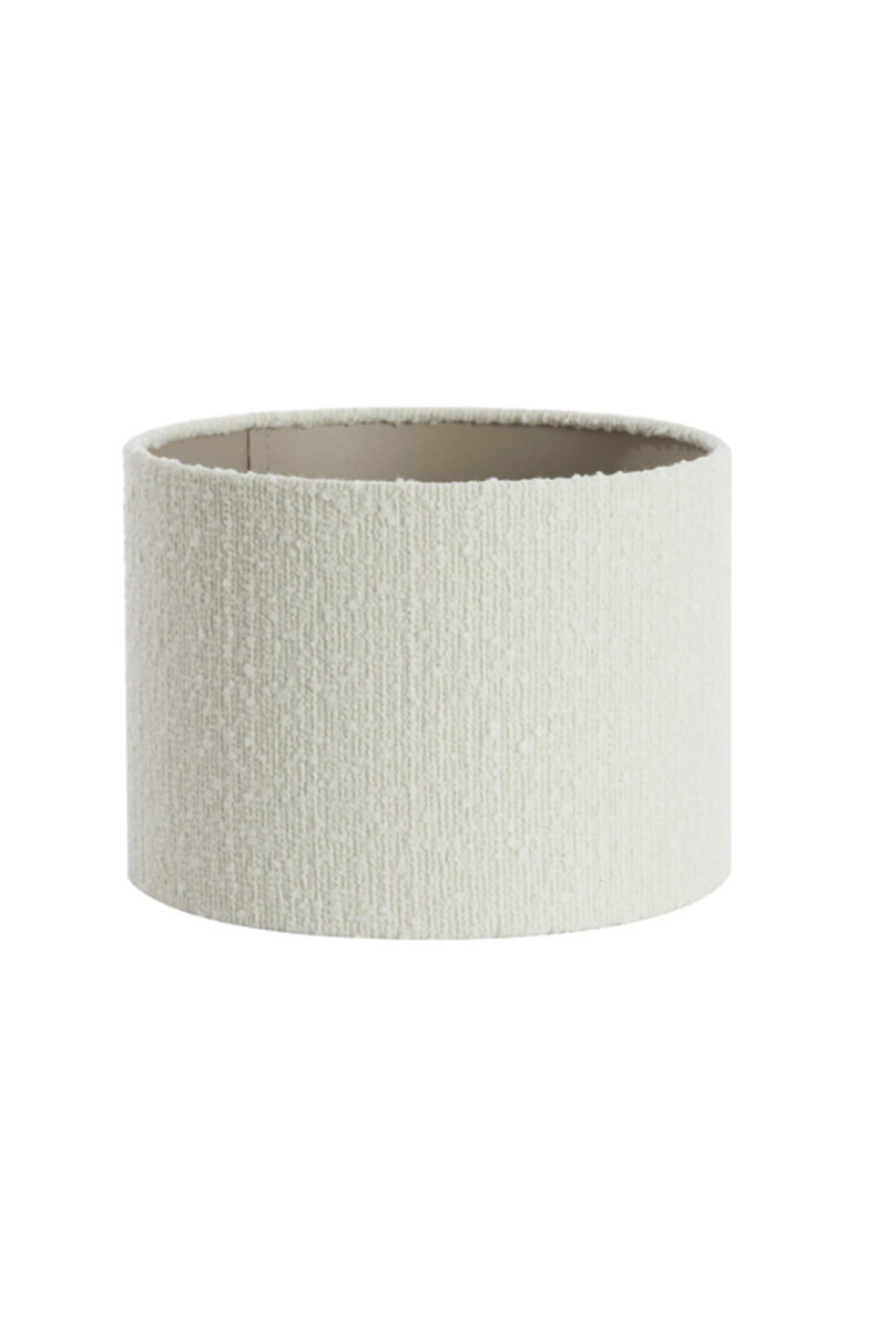 Pantalla de lámpara blanca en forma de cilindro Light & Living Bolero - Ø 25 cm - Imagen 2