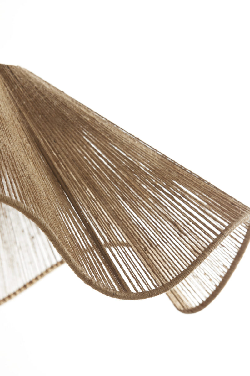 Lámpara colgante de tela natural tejida Light & Living Fodara - Ø 60 cm - Imagen 4