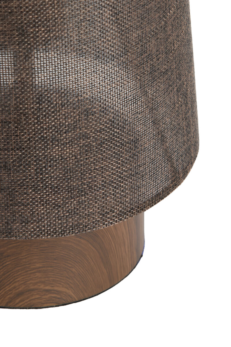 Lámpara vintage con base de madera Light & Living Howie - H. 52,5 cm - Imagen 4