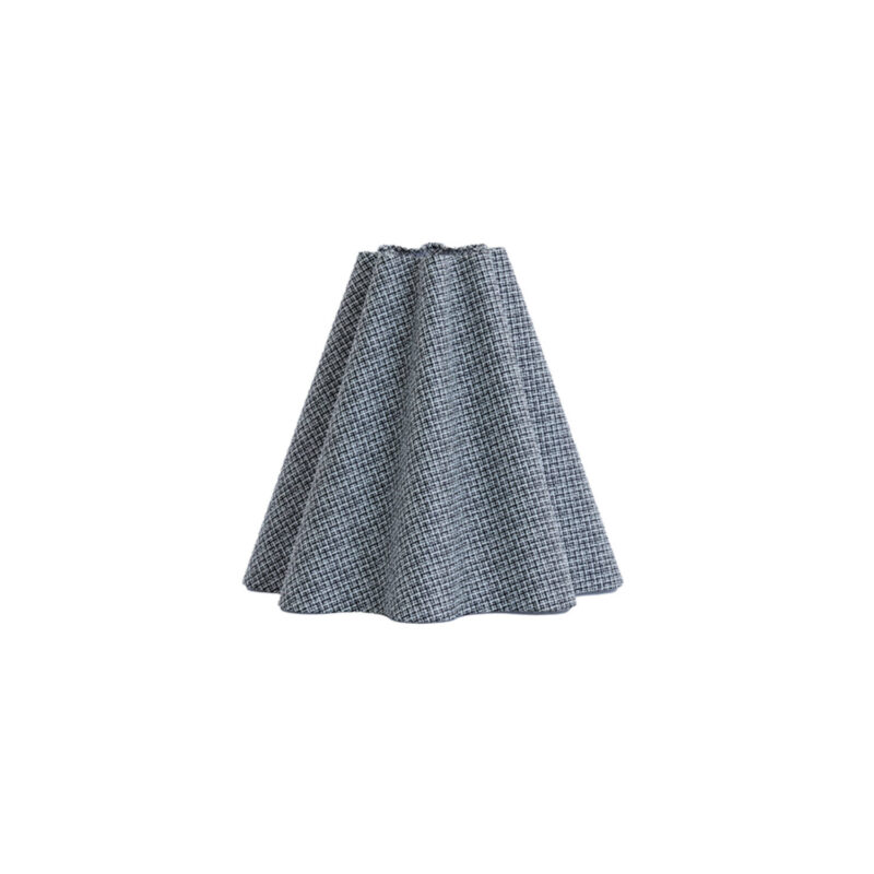 Pantalla de lámpara de tela gris con patrón de rombos Light & Living Bezaha - Ø 15 cm