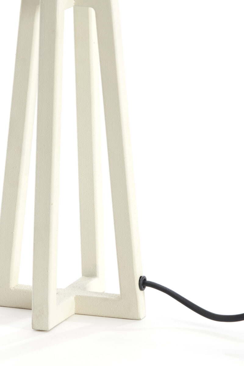 Base de lámpara moderna blanca Light & Living Miley - H. 31 cm - Imagen 5