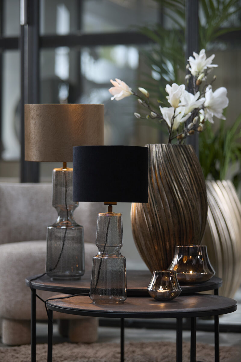 Base de lámpara de cristal con burbujas Light & Living Labin - H. 51 cm - Imagen 4