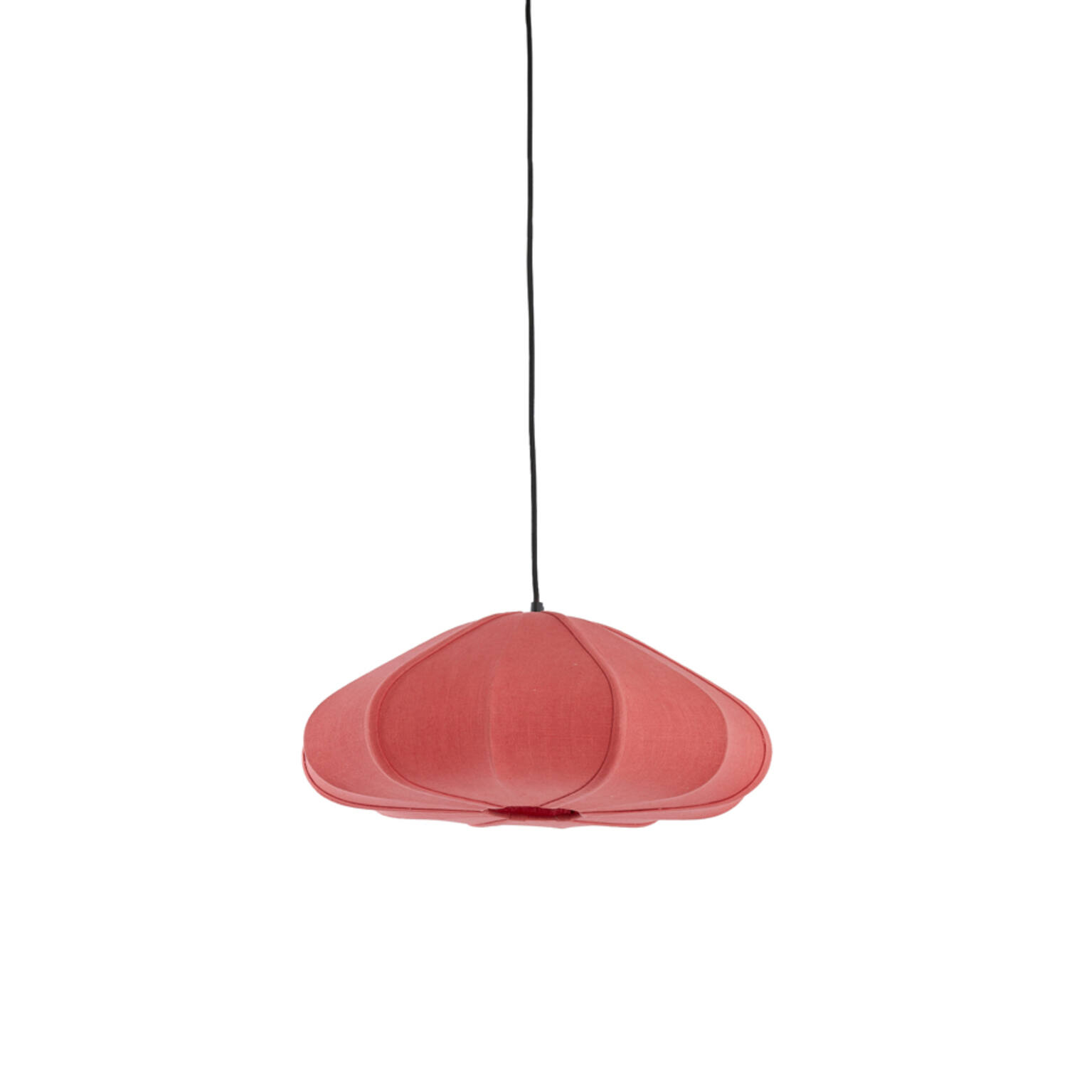 Lámpara rosa de tela con apariencia suave Light & Living Cesano - Ø 50 cm