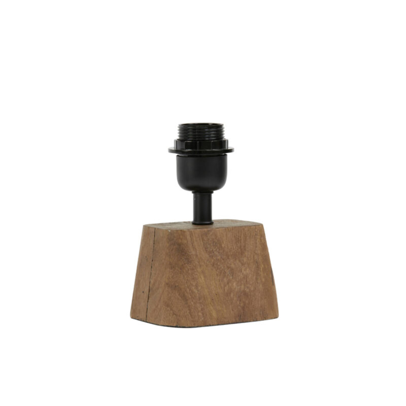 Base de lámpara de madera con casquillo Light & Living Kardan - H. 19 cm