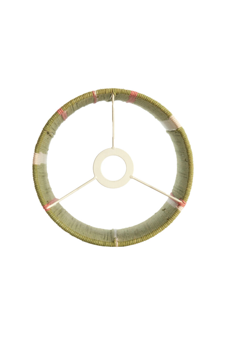 Pantalla de lámpara a rayas verde-rosa Light & Living Medan - Ø 25 cm - Imagen 5