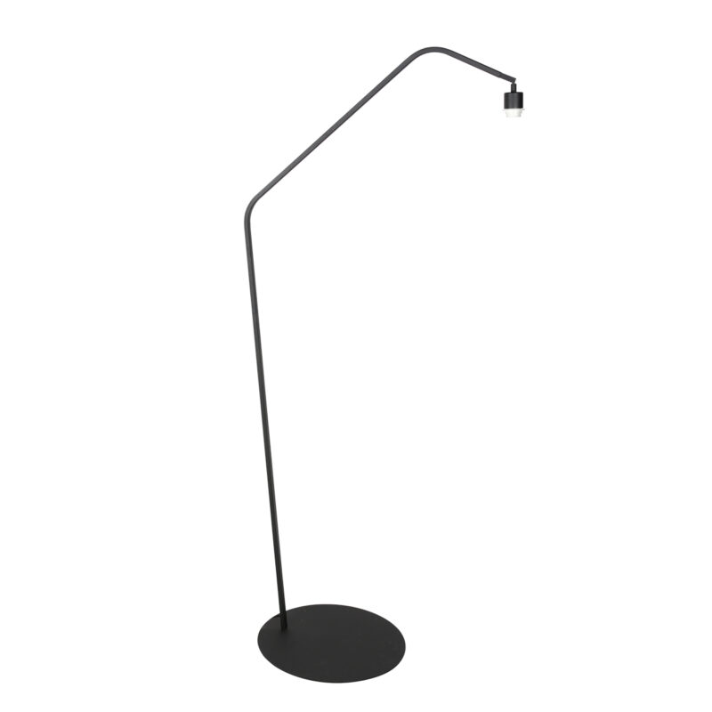 Lámpara negra moderna con pantalla de lino Anne Lighting ZigZag - Imagen 6