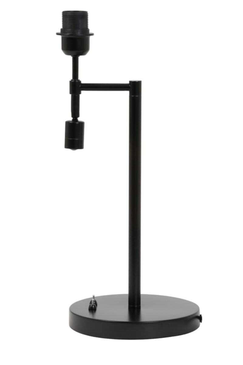Base de lámpara negra con luz de lectura Light & Living Montana – H. 47,5 cm - Imagen 5