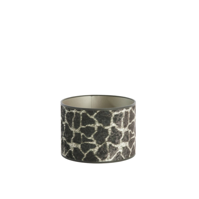 Pantalla de lámpara en forma cilíndrica con estampado de animales Light & Living Mosa - Ø 25 cm