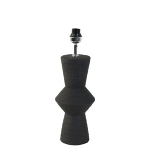 Base de lámpara negra diseño geométrico Light & Living Ayla - H. 51 cm