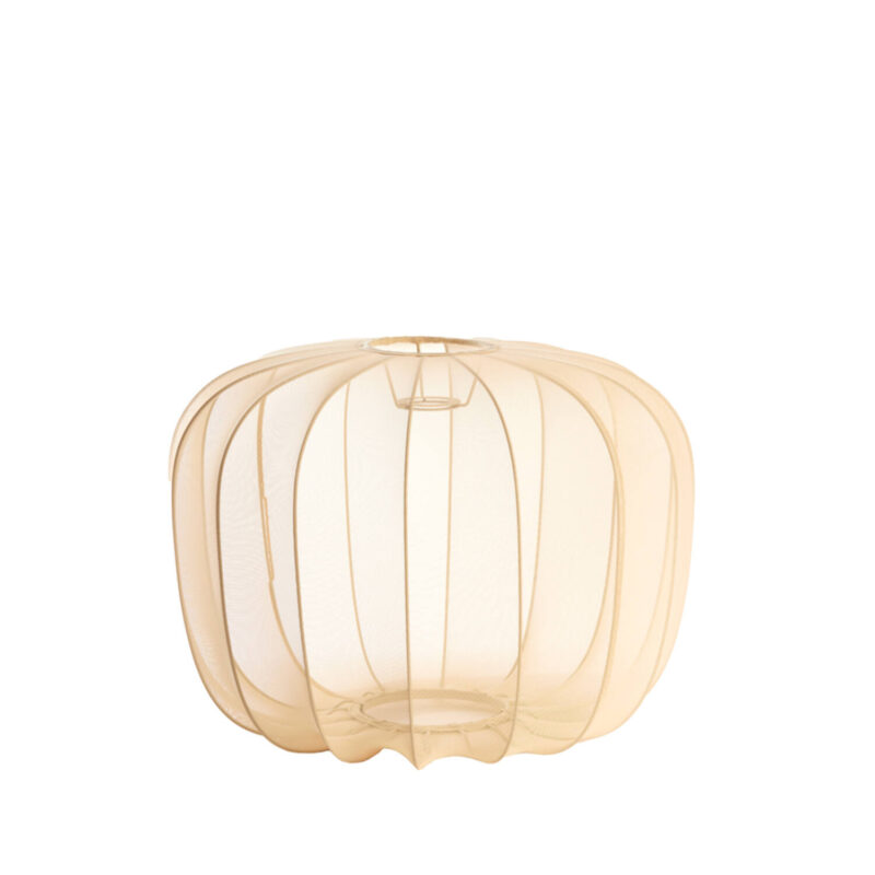 Pantalla de lámpara de tela transparente Light & Living Plumeria - Ø 50 cm