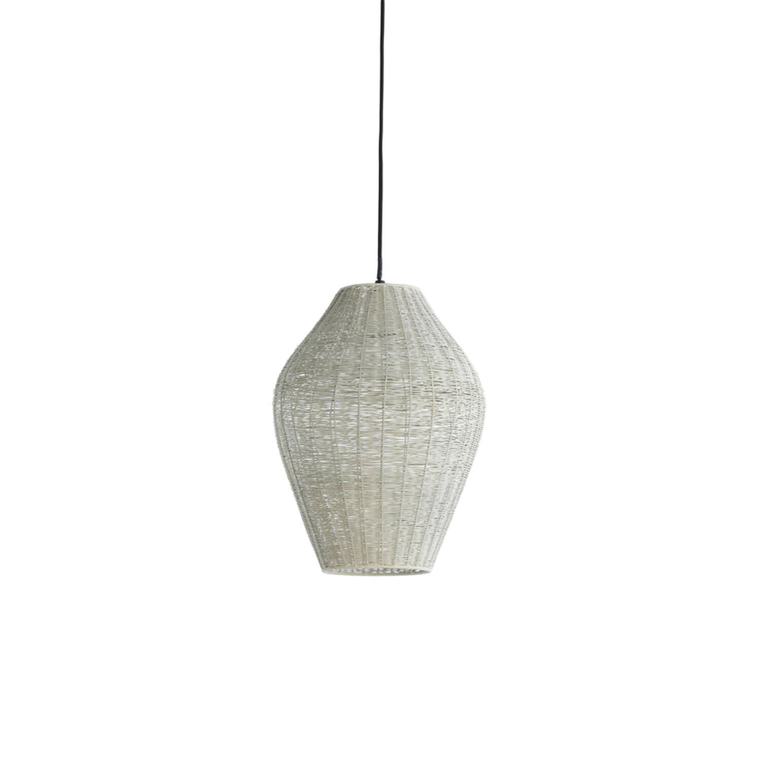 Lámpara colgante de ratán natural con acabado claro Light & Living Arriate - Ø 26 cm
