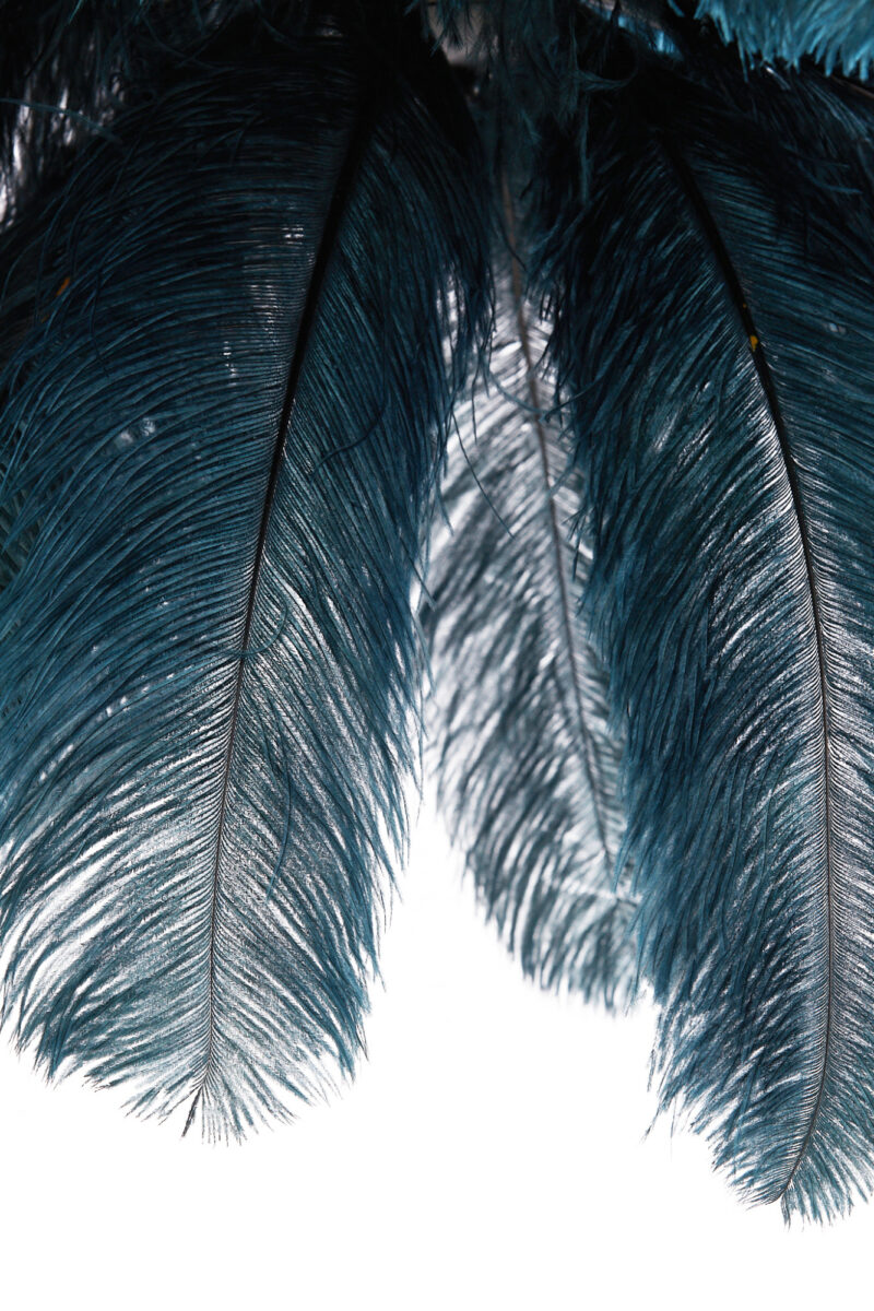 Lámpara colgante azul oscuro con plumas Light & Living Feather – An. 80 cm - Imagen 5