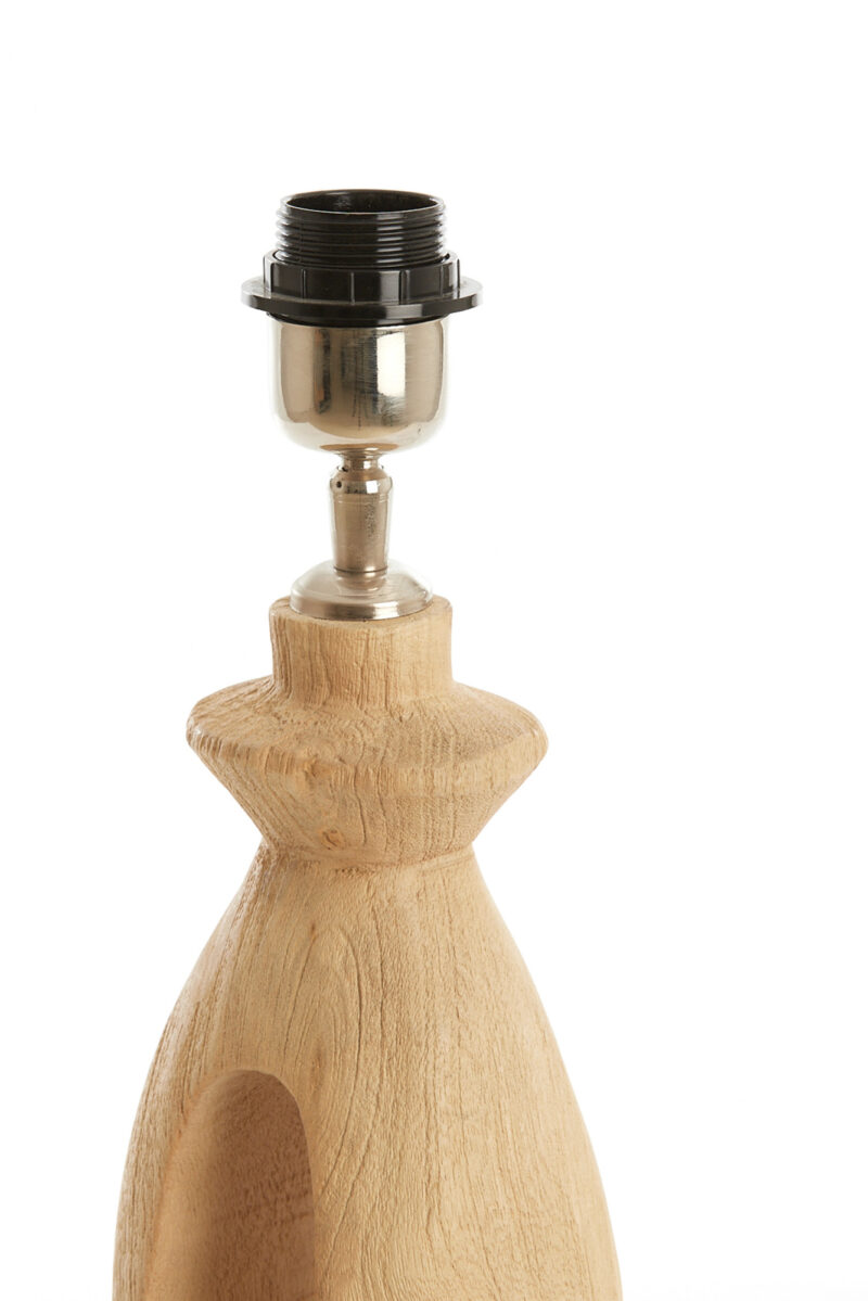 Escultura de pie de lámpara de madera Light & Living Django - H. 45 cm - Imagen 5