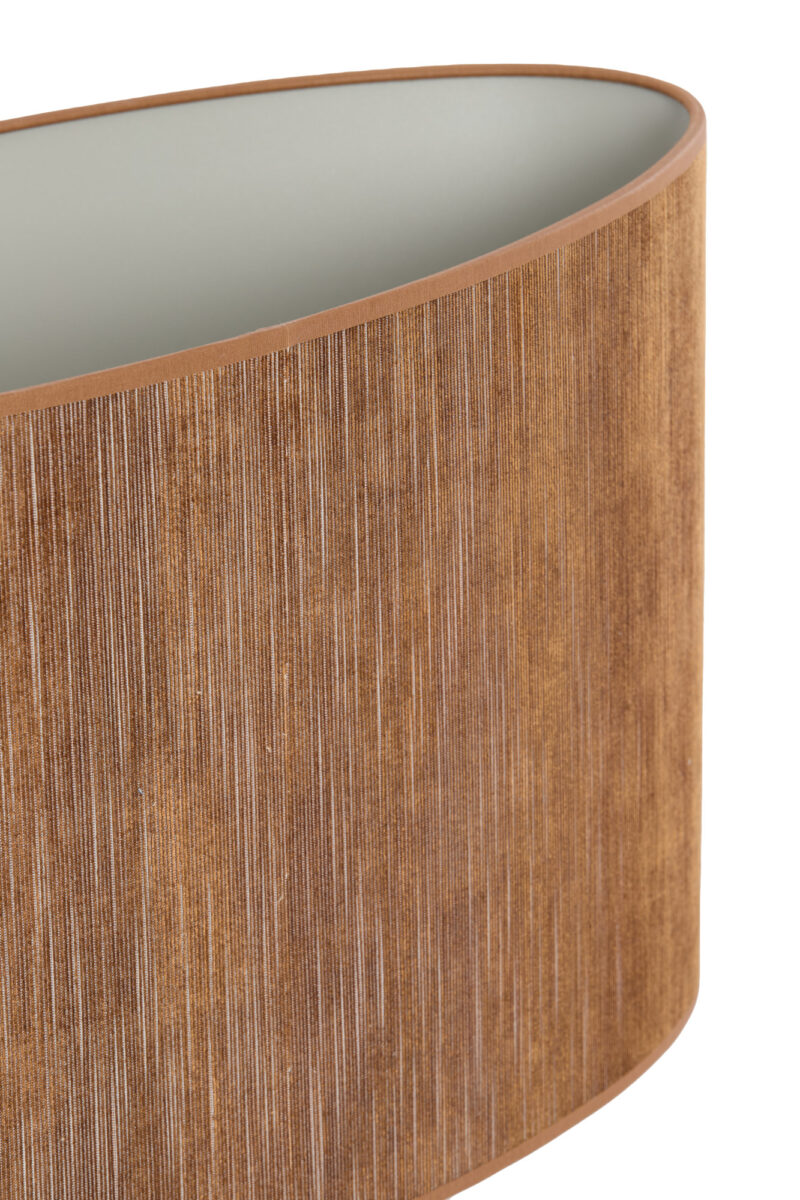 Pantalla de lámpara cilíndrica marrón Light & Living Penny - H. 28 cm - Imagen 6