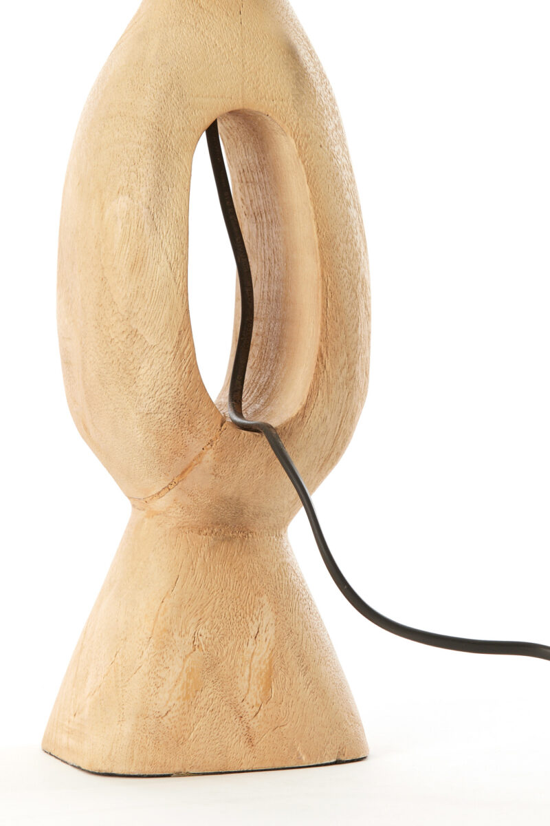 Escultura de pie de lámpara de madera Light & Living Django - H. 45 cm - Imagen 6