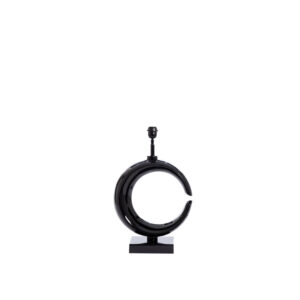 Base de lámpara negra en forma de media luna Light & Living Maan - H. 60 cm
