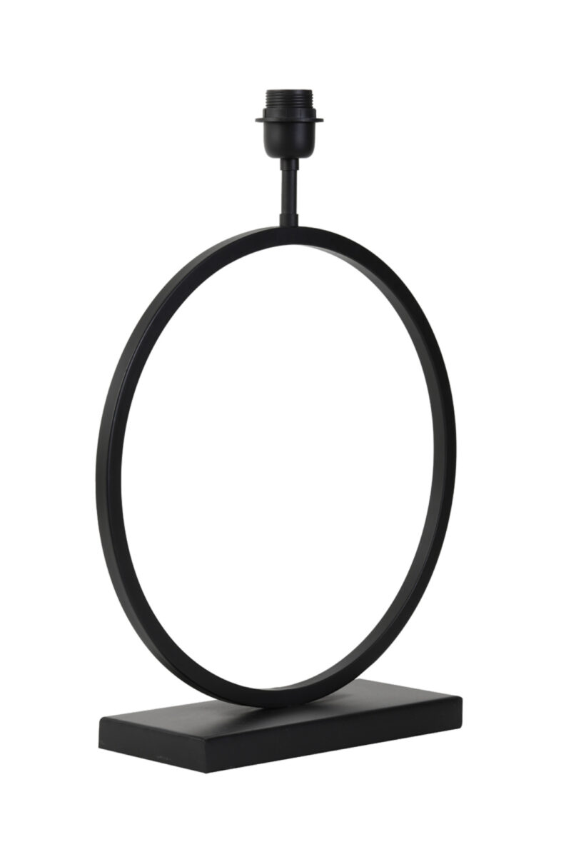 Base de lámpara negra circular Light & Living Liva - H. 53 cm - Imagen 7