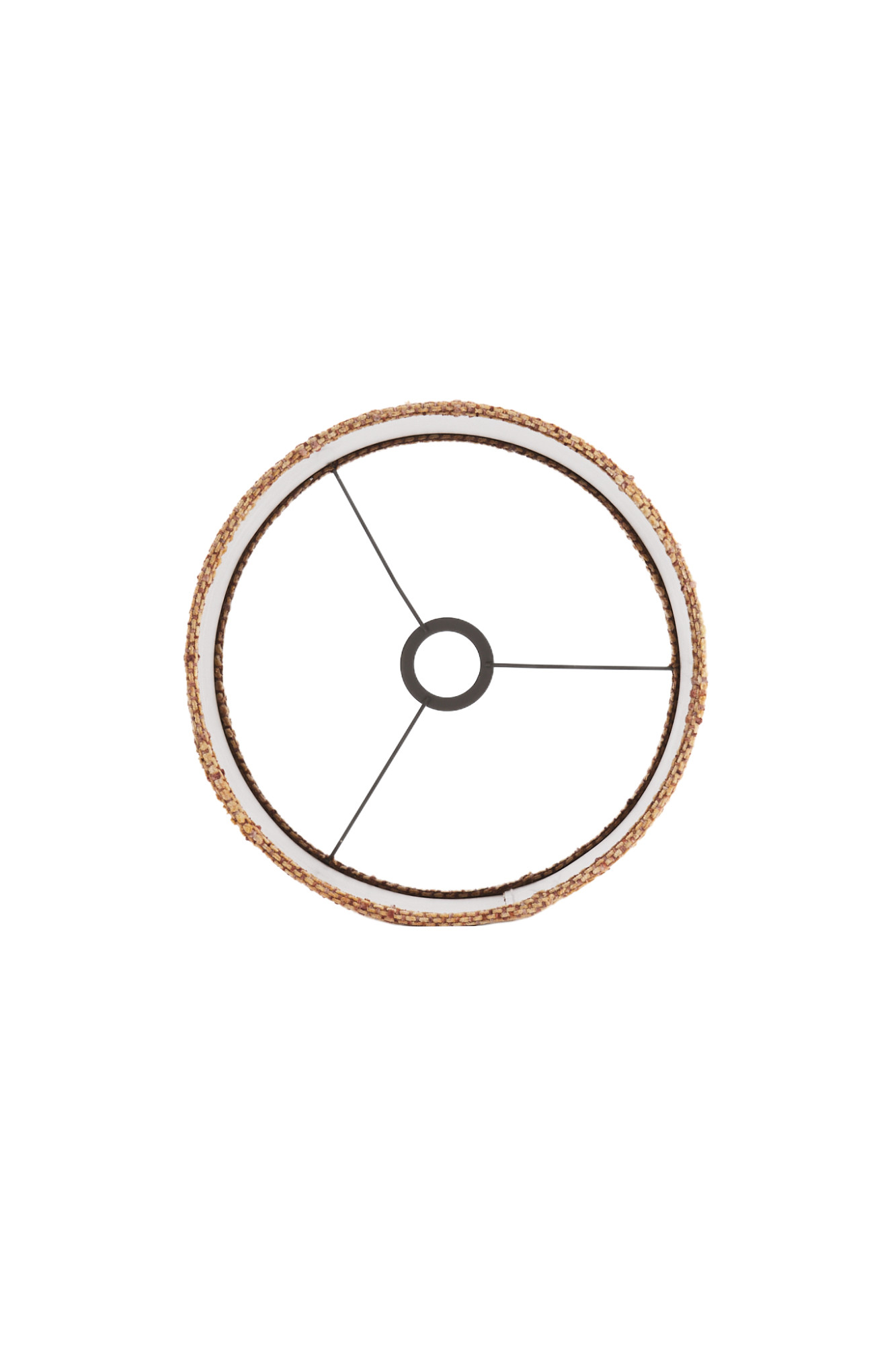 Pantalla de lámpara cilíndrica de tela marrón Light & Living Osire - Imagen 6