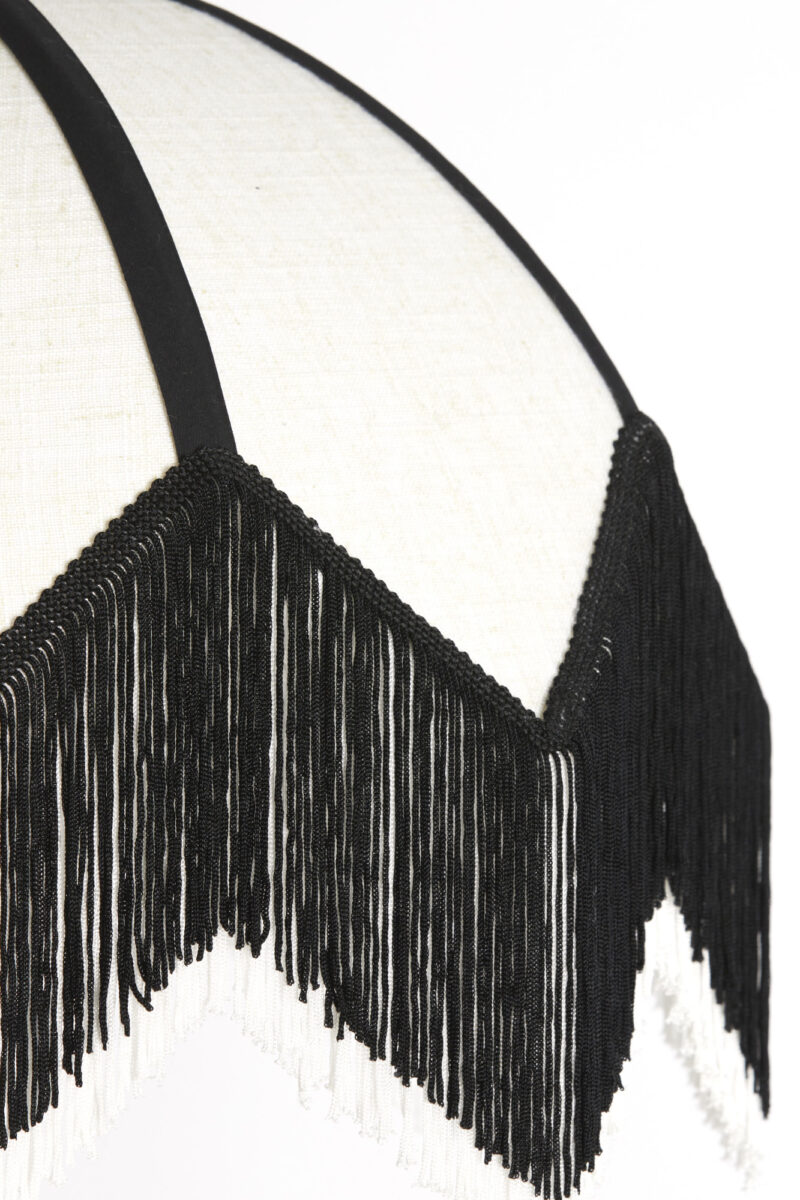Lámpara negra colgante con flecos para un toque bohemio Light & Living Sulina - Ø 45 cm - Imagen 4