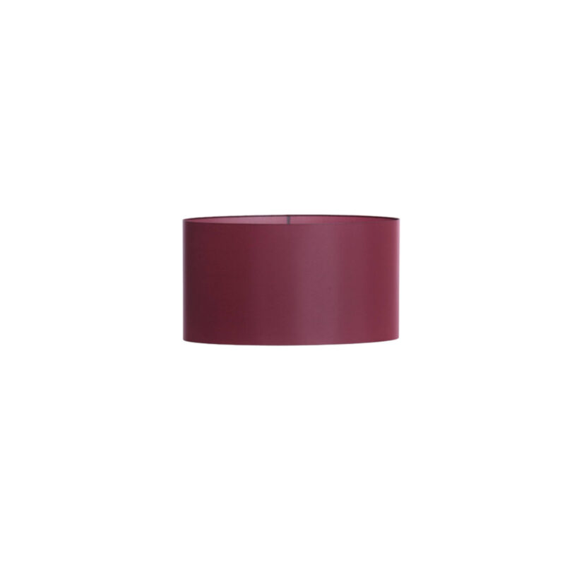 Pantalla de tela burdeos cilindrica Light & Living Imani - H. 28 cm