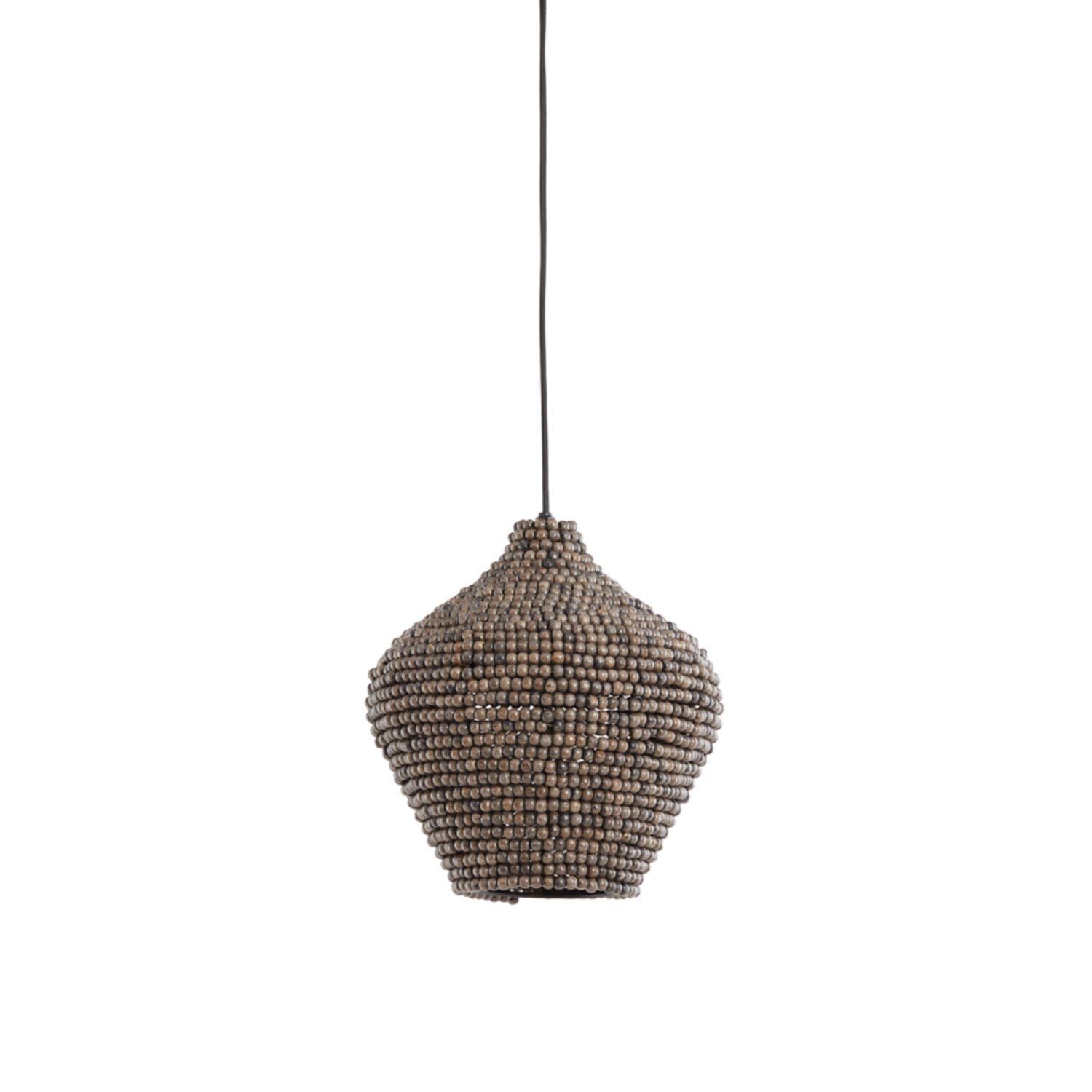 Lámpara colgante con pantalla de cuentas de madera Light & Living Kalenga - Ø 28 cm