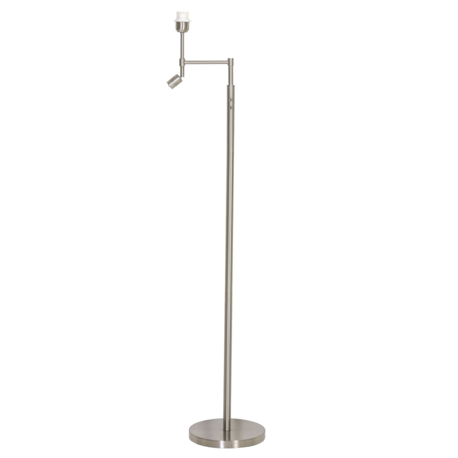 Base de lámpara giratoria plateada Light & Living Montana - H. 140 cm