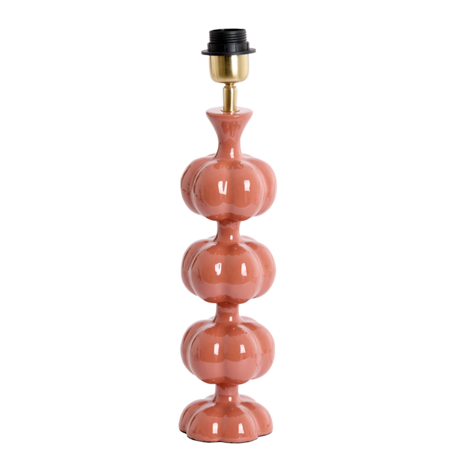 Base de lámpara redonda rosa Light & Living Caldas – H. 38 cm