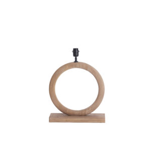 Base de lámpara de madera en forma de anillo Light & Living Nubia