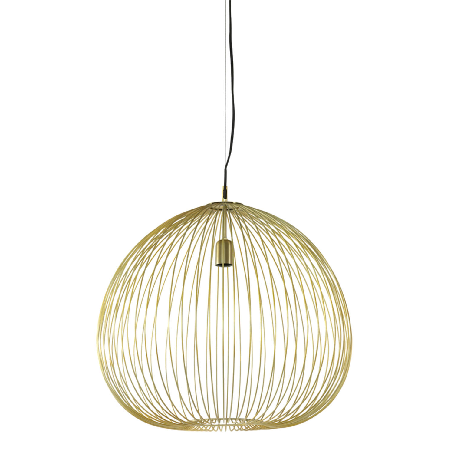 Lámpara dorada con forma de cúpula y alambre Light & Living Rilana - Ø 56 cm