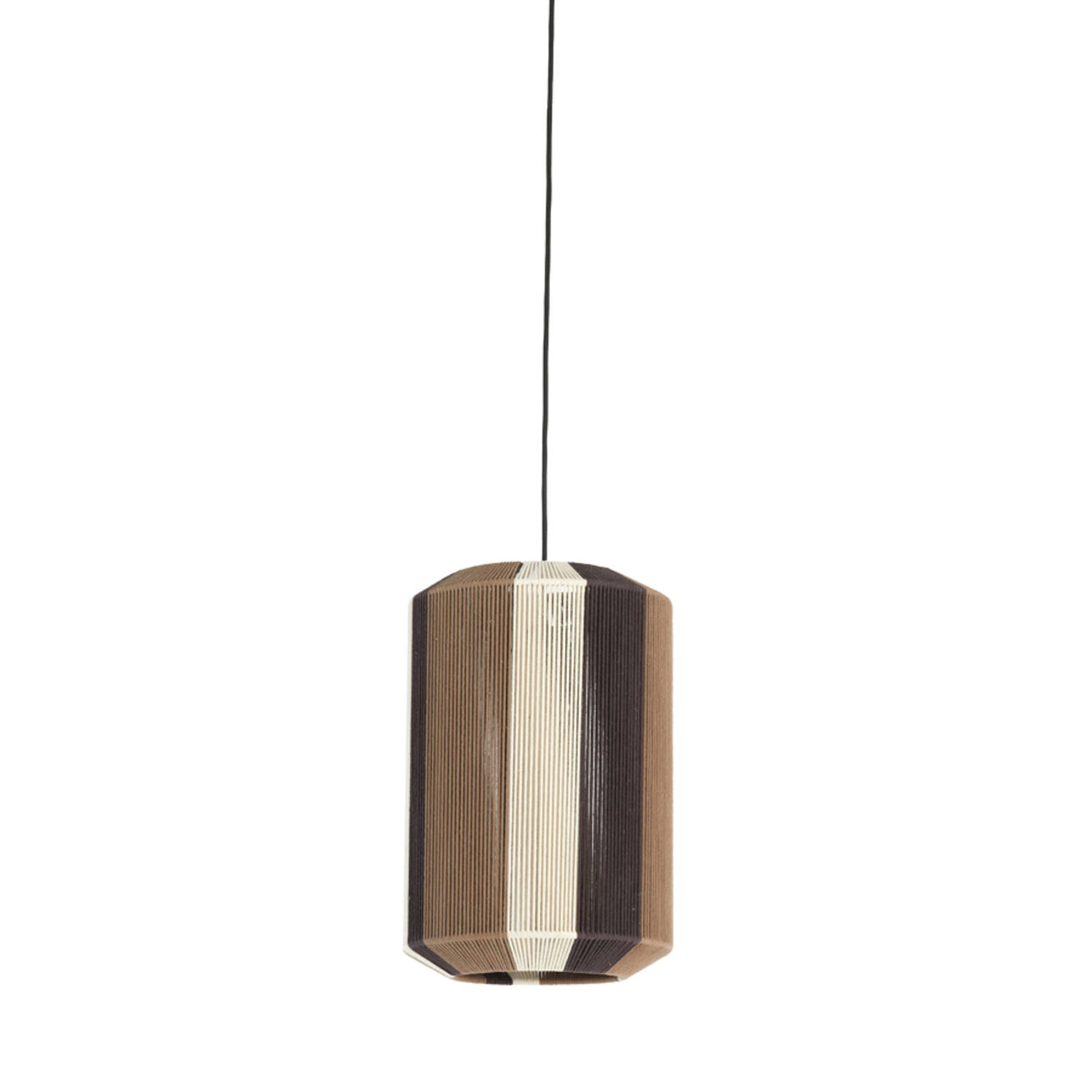 Lámpara colgante de cartón marrón Light & Living Kozana - Ø 30 cm