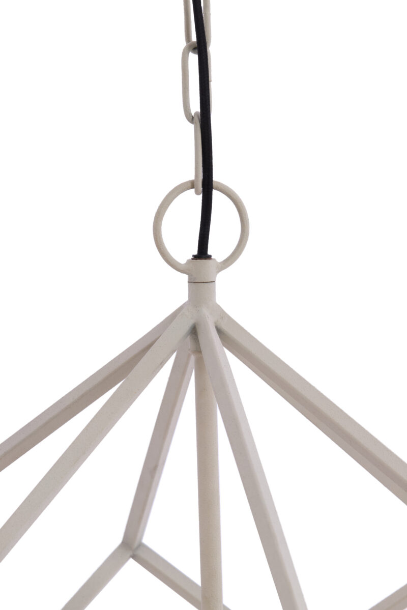 Lámpara colgante geométrica blanca moderna Light & Living Drizella – An. 61 cm - Imagen 6