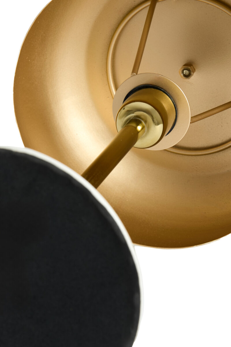Lámpara turquesa de metal con detalles dorados Light & Living Surin - H. 34 cm - Imagen 7
