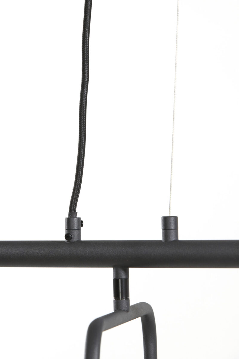 Lámpara colgante moderna negra con riel Light & Living Edisa – An. 160 cm - Imagen 7