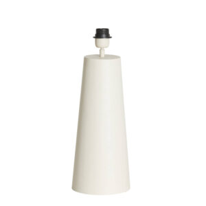 Lámpara de mesa cónica blanca Light & Living Yelos – H. 43 cm