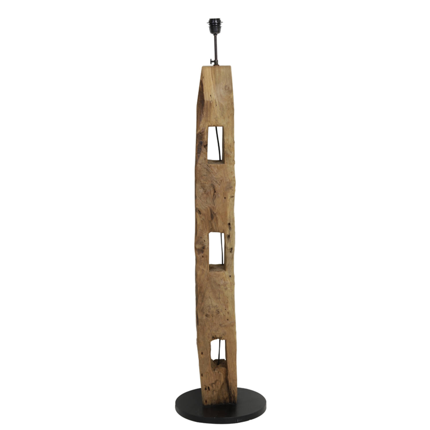 Base de lámpara de madera con apariencia natural Light & Living Karlovo - H. 144 cm