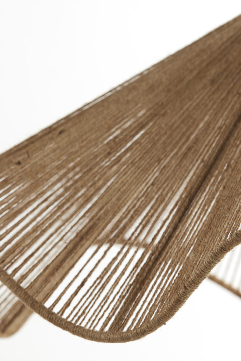 Lámpara colgante de tela natural tejida Light & Living Fodara - Ø 60 cm - Imagen 6