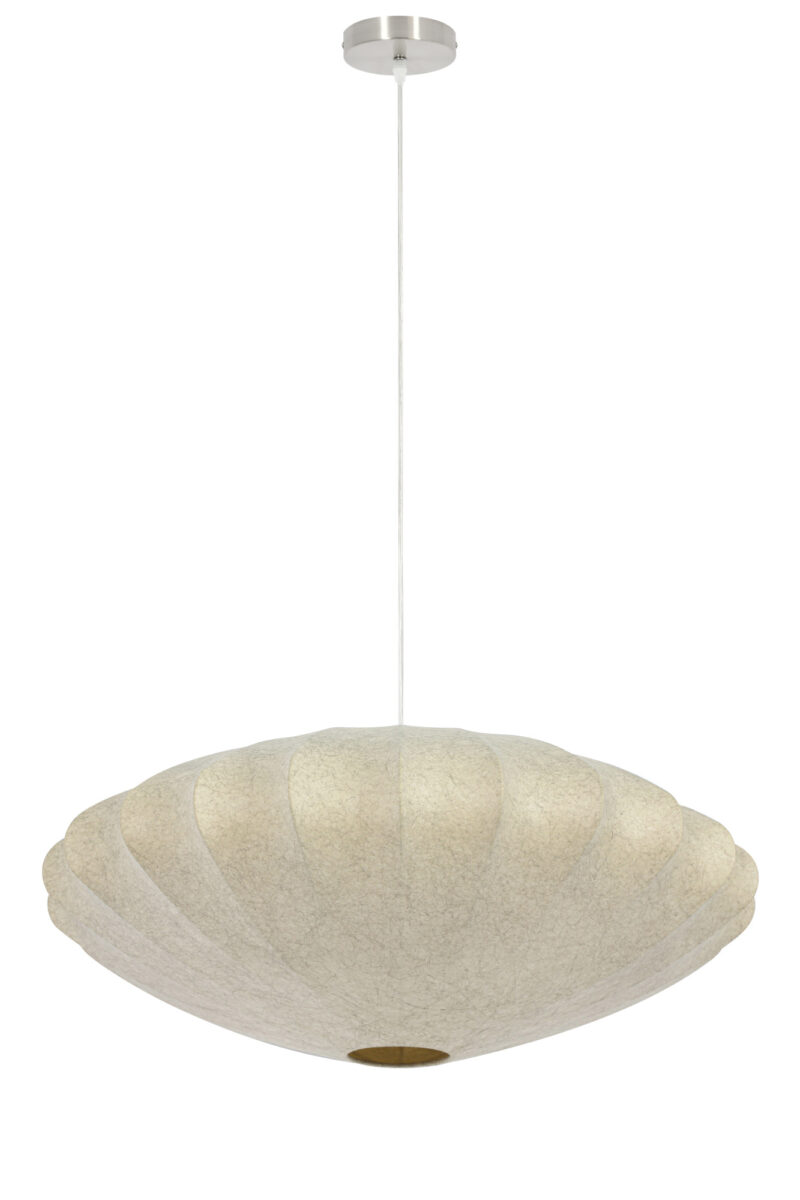 Lámpara colgante beige con pantalla textil Light & Living Fay - Ø 70 cm - Imagen 2