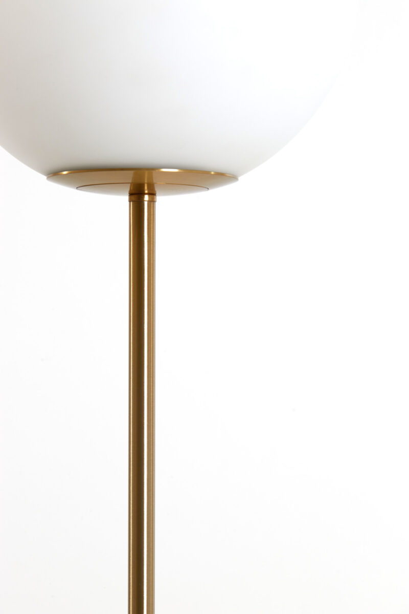 Lámpara de pie clásica con esfera blanca de vidrio Light & Living Medina – H. 156 cm - Imagen 3