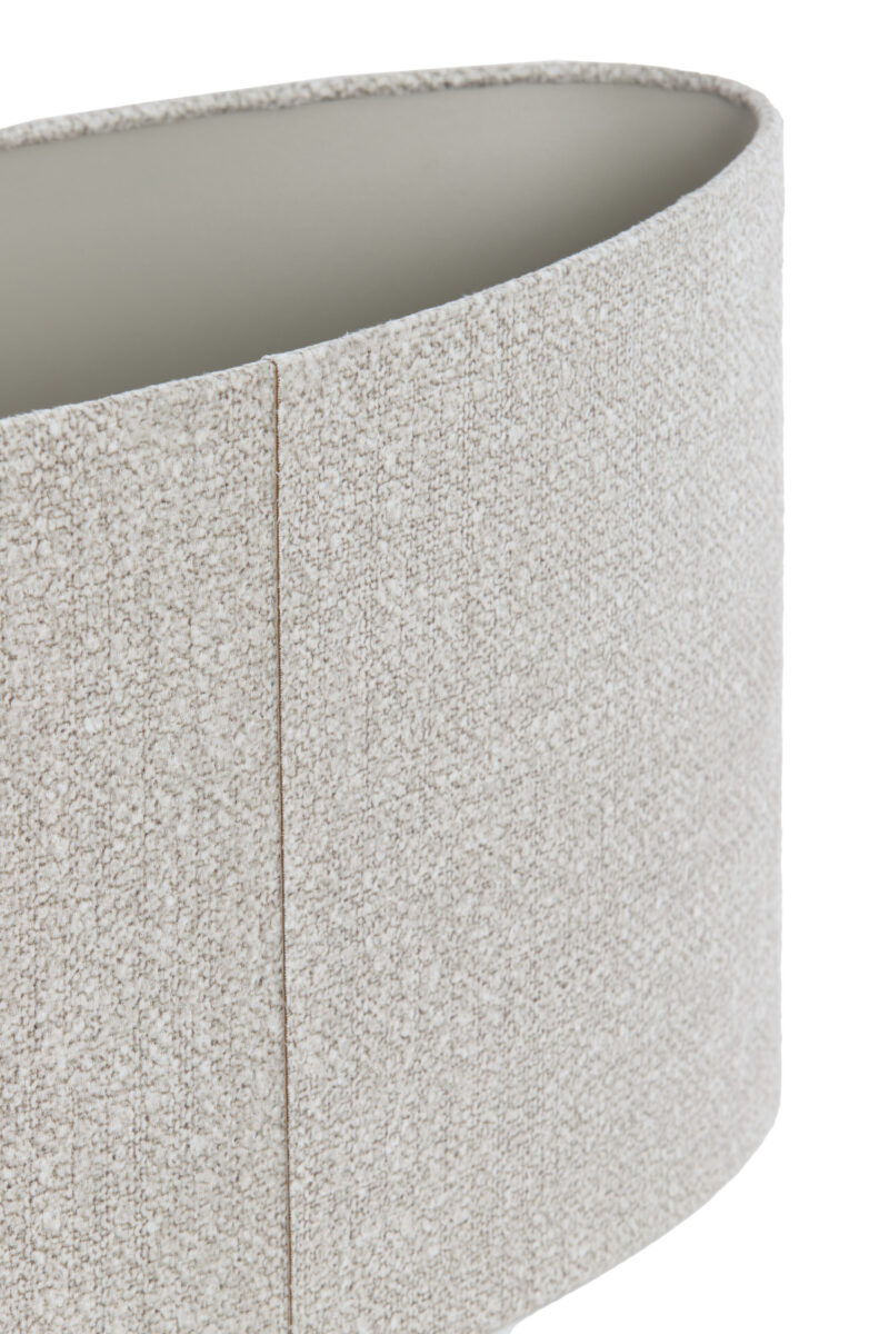 Pantalla de lámpara en forma de cilindro beige Light & Living Brandy - H. 25 cm - Imagen 6