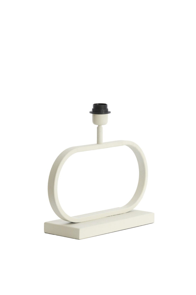 Base de lámpara pequeña blanca moderna Light & Living Jamiro - H. 29 cm - Imagen 3